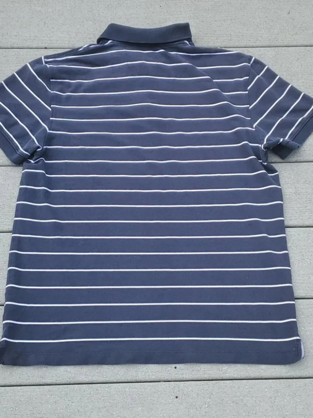 Banana Republic Striped Fitted Polo Shirt